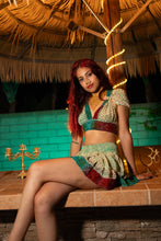 Load image into Gallery viewer, Watercolor Bandhani Mini Skirt Set

