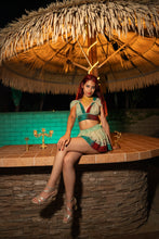 Load image into Gallery viewer, Watercolor Bandhani Mini Skirt Set
