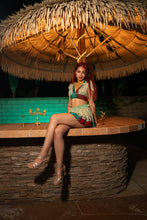 Load image into Gallery viewer, Watercolor Bandhani Mini Skirt Set
