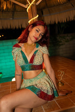 Load image into Gallery viewer, Watercolor Bandhani Mini Skirt Set
