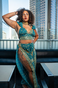 Turquoise Lotus Jasmine Set