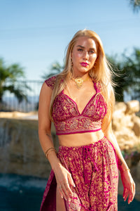 Fuscia Blossom Jasmine Set