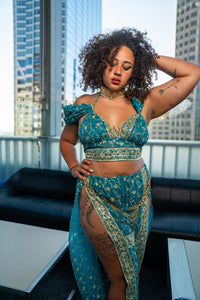 Turquoise Lotus Jasmine Set