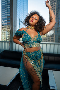 Turquoise Lotus Jasmine Set