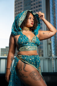 Turquoise Lotus Jasmine Set