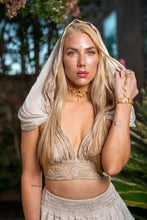 Load image into Gallery viewer, White Lotus Mini Skirt Set
