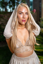 Load image into Gallery viewer, White Lotus Mini Skirt Set
