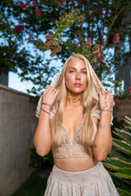 Load image into Gallery viewer, White Lotus Mini Skirt Set

