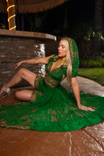 Load image into Gallery viewer, Forest Gold Bollywood Set
