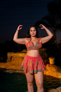 Pink Fantasy Mini Skirt Set