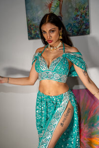 Icy Turquoise Jasmine Set