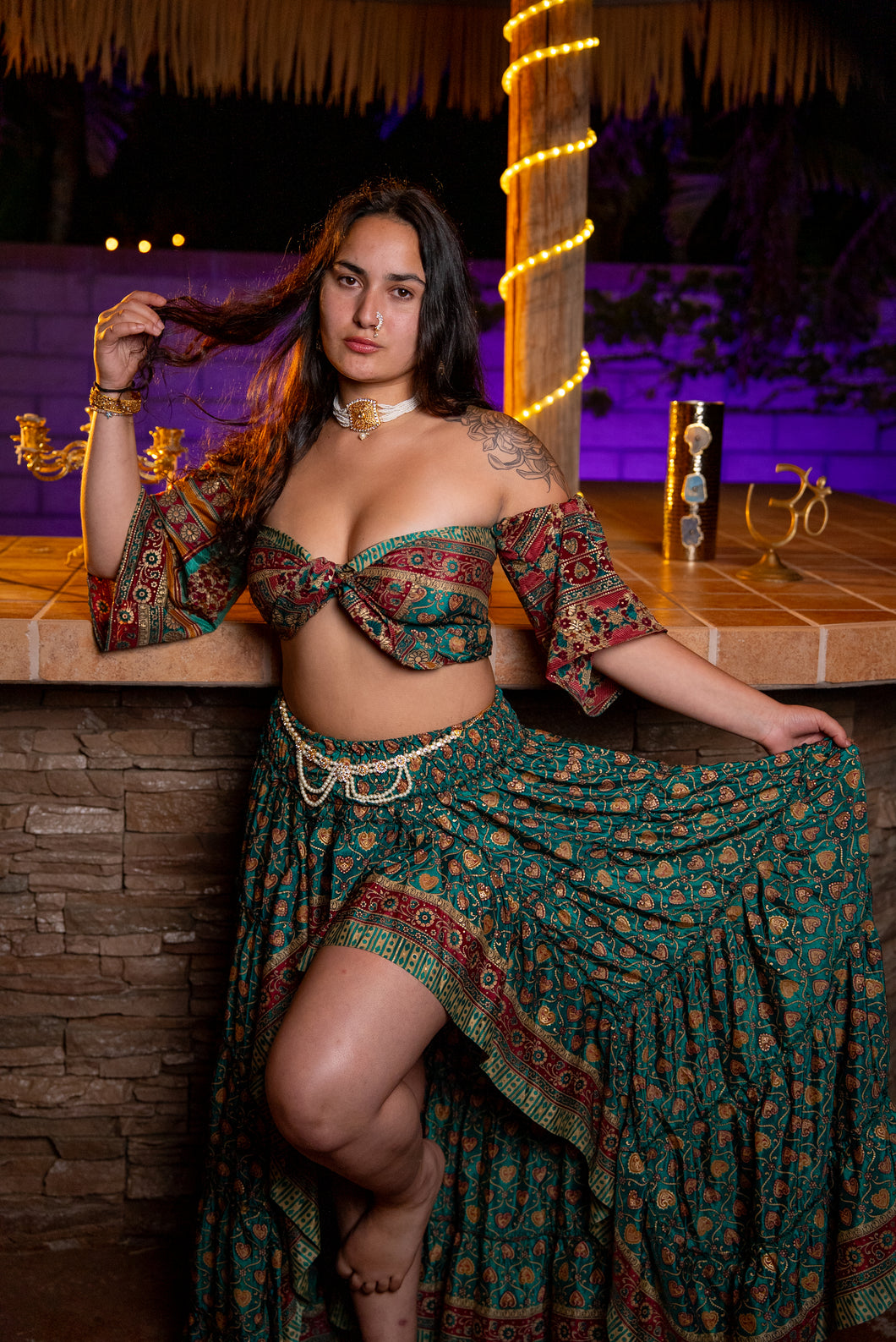 Emerald Dragon Bollywood Set