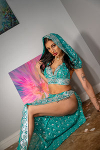 Icy Turquoise Jasmine Set