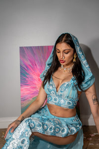Sky Blue Jasmine Set