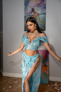 Sky Blue Jasmine Set