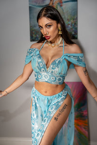 Sky Blue Jasmine Set