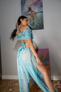 Sky Blue Jasmine Set