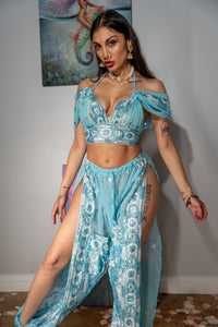 Sky Blue Jasmine Set