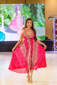 Golden Fuscia Magic Dress