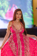 Load image into Gallery viewer, Golden Fuscia Magic Dress
