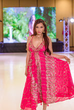 Load image into Gallery viewer, Golden Fuscia Magic Dress
