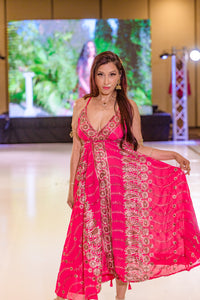 Golden Fuscia Magic Dress