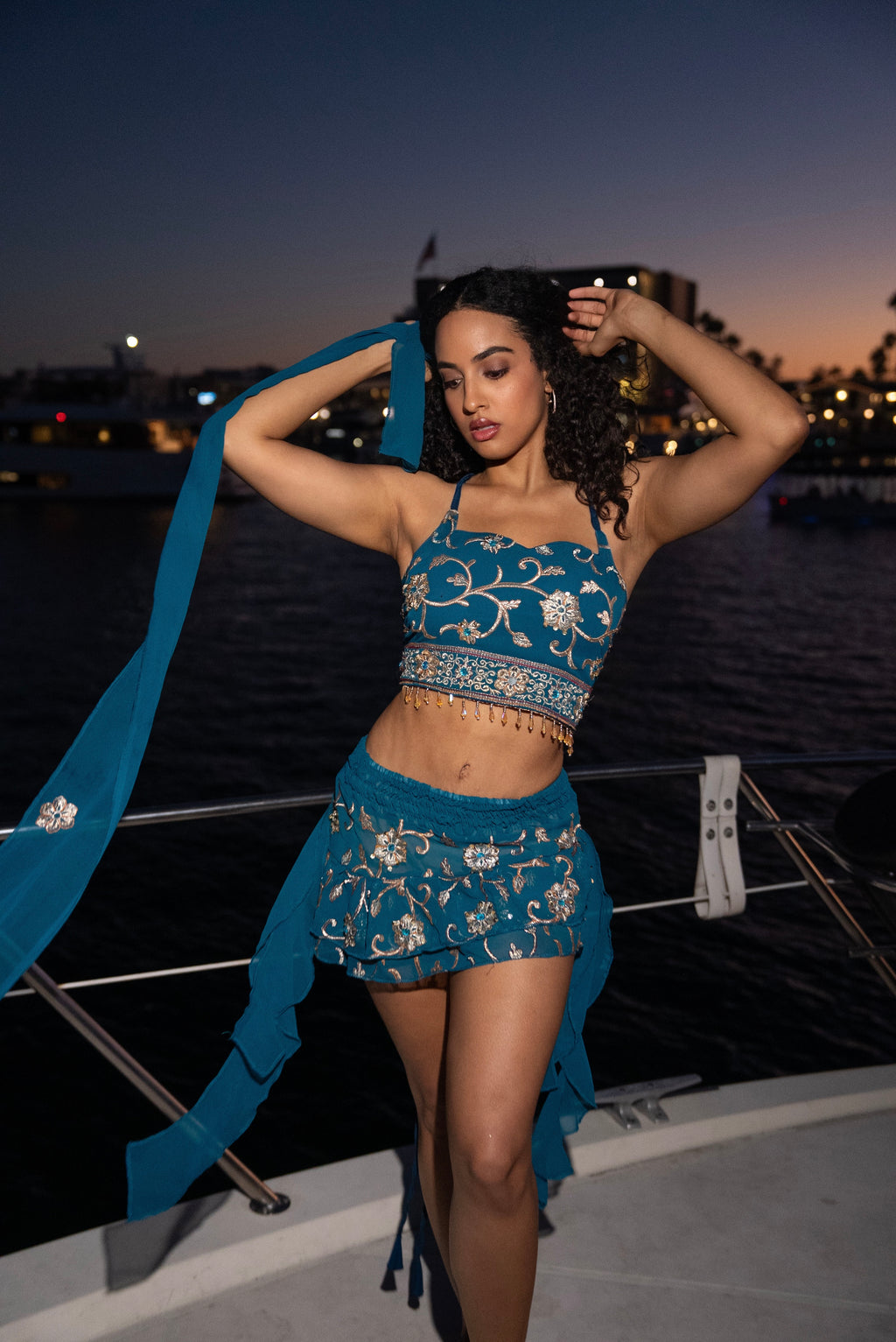 Blue Lotus Shakti Mini Skirt Set