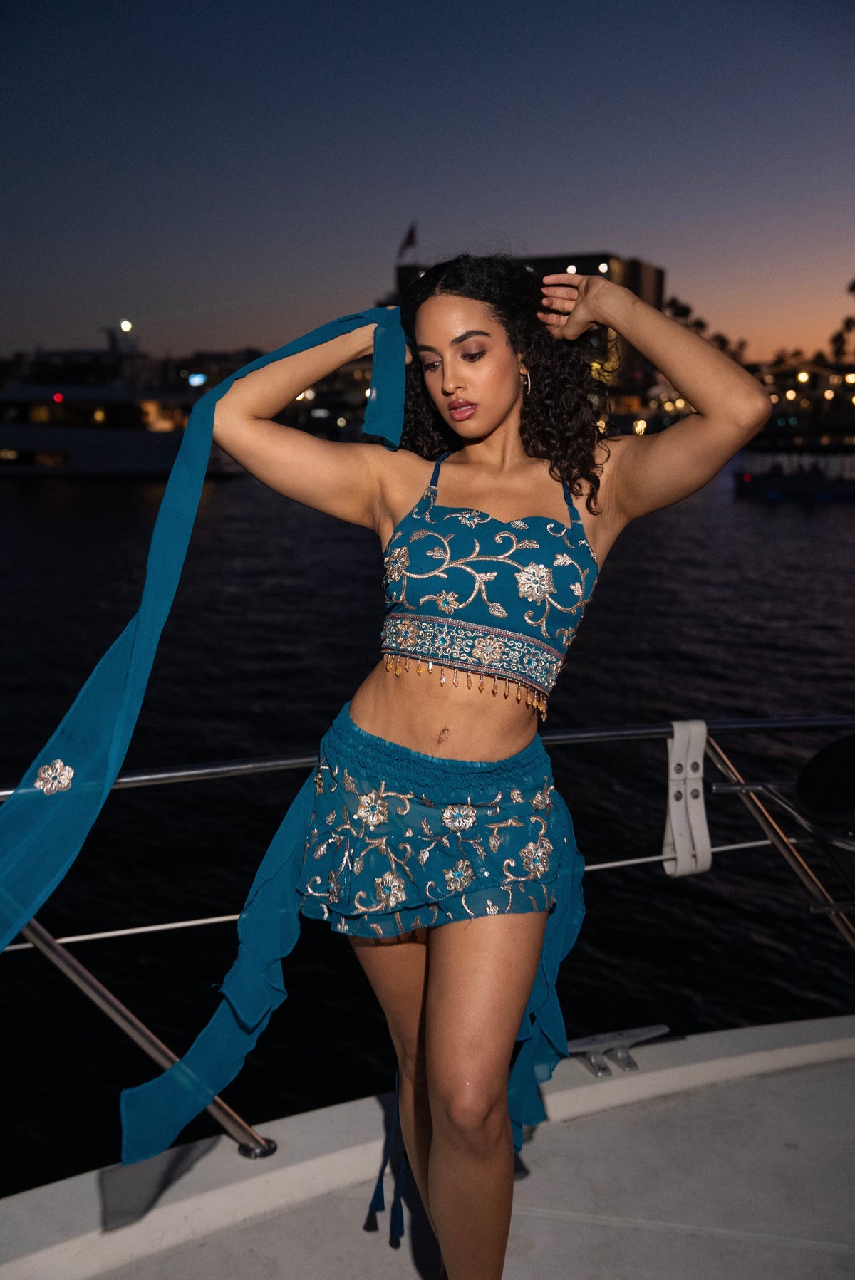 Blue Lotus Shakti Mini Skirt Set