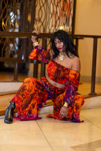 Load image into Gallery viewer, Passionfruit Fire Sharara Pants Set
