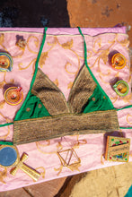 Load image into Gallery viewer, Emerald Gold Halter Top

