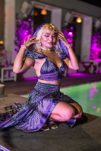 Purple Kaleidoscope Bollywood Set