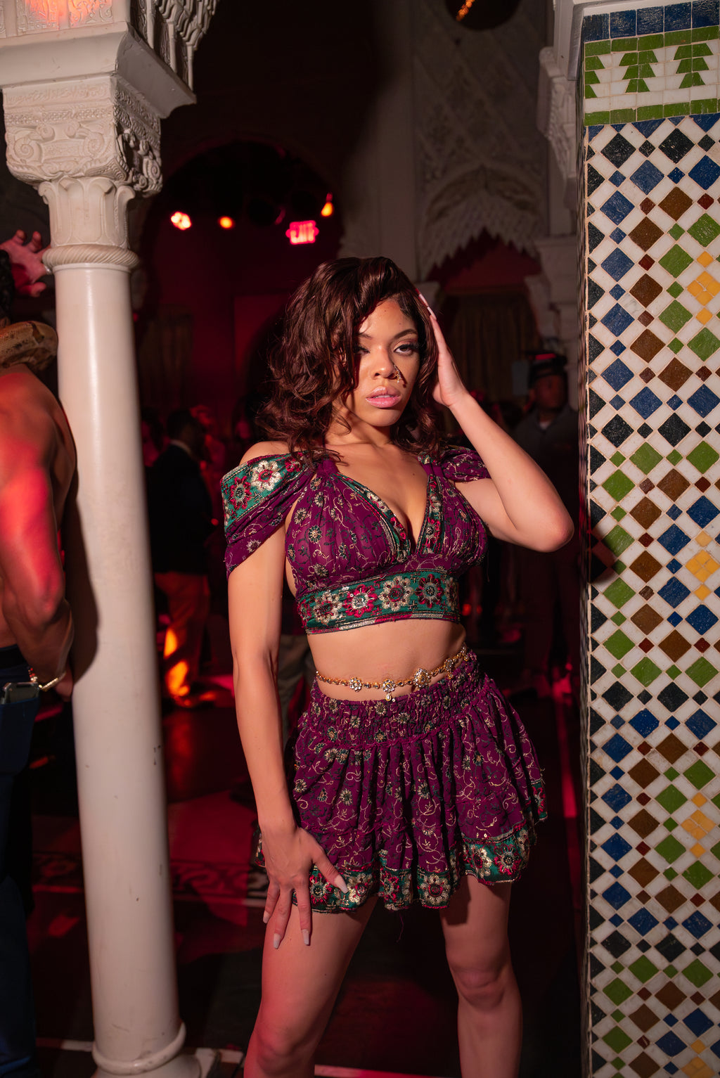 Cosmic Garden Mini Gehr Skirt Set