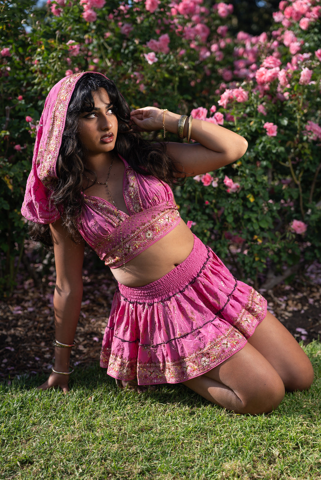 Bohemian Aurora Mini Gehr Skirt Set