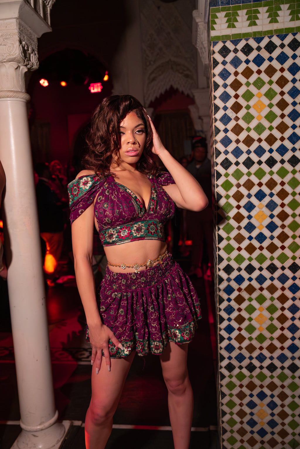 Cosmic Garden Mini Gehr Skirt Set