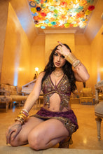 Load image into Gallery viewer, Amethyst Butterfly Ruffle Skirt Set
