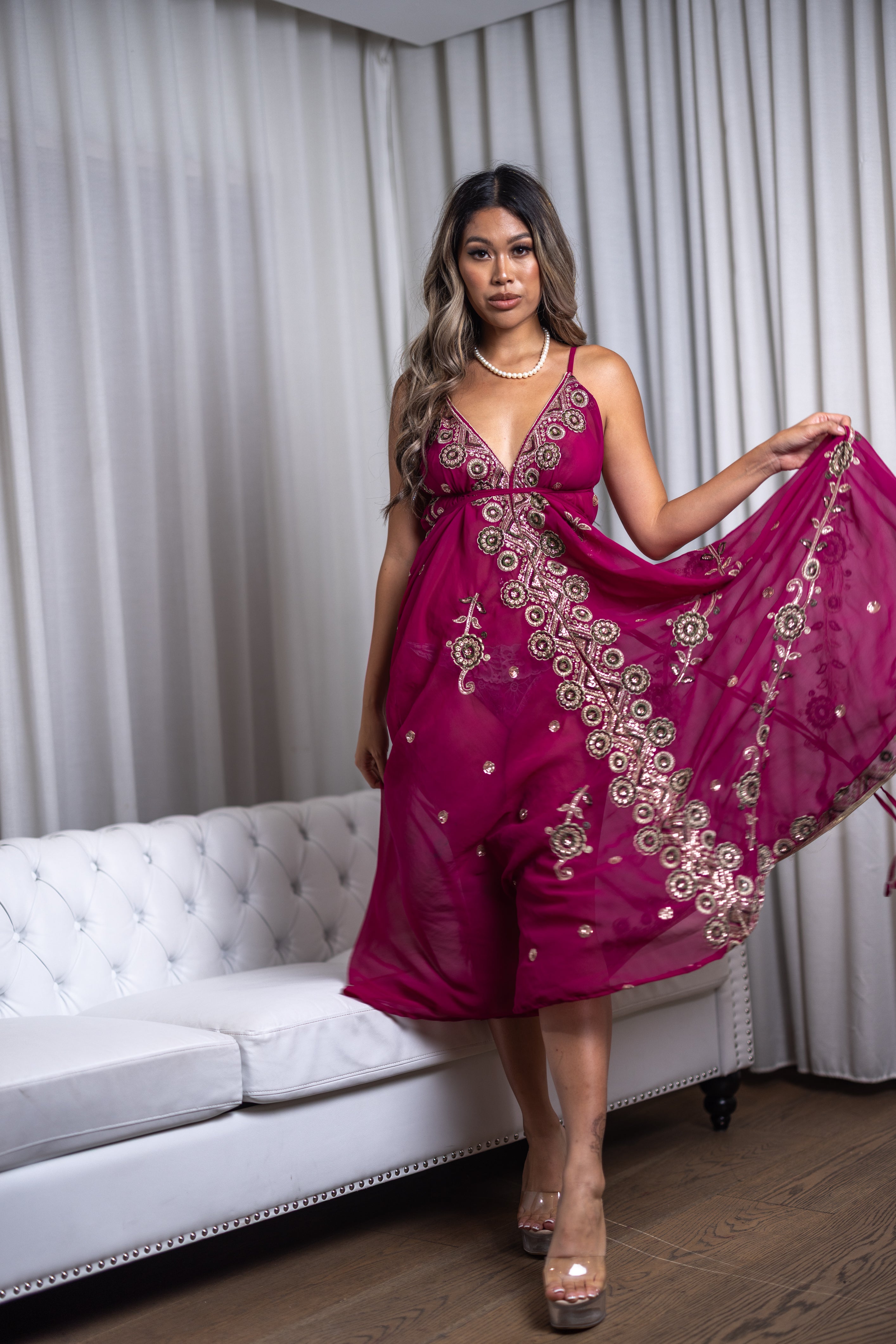 Violet Jewel Magic Dress