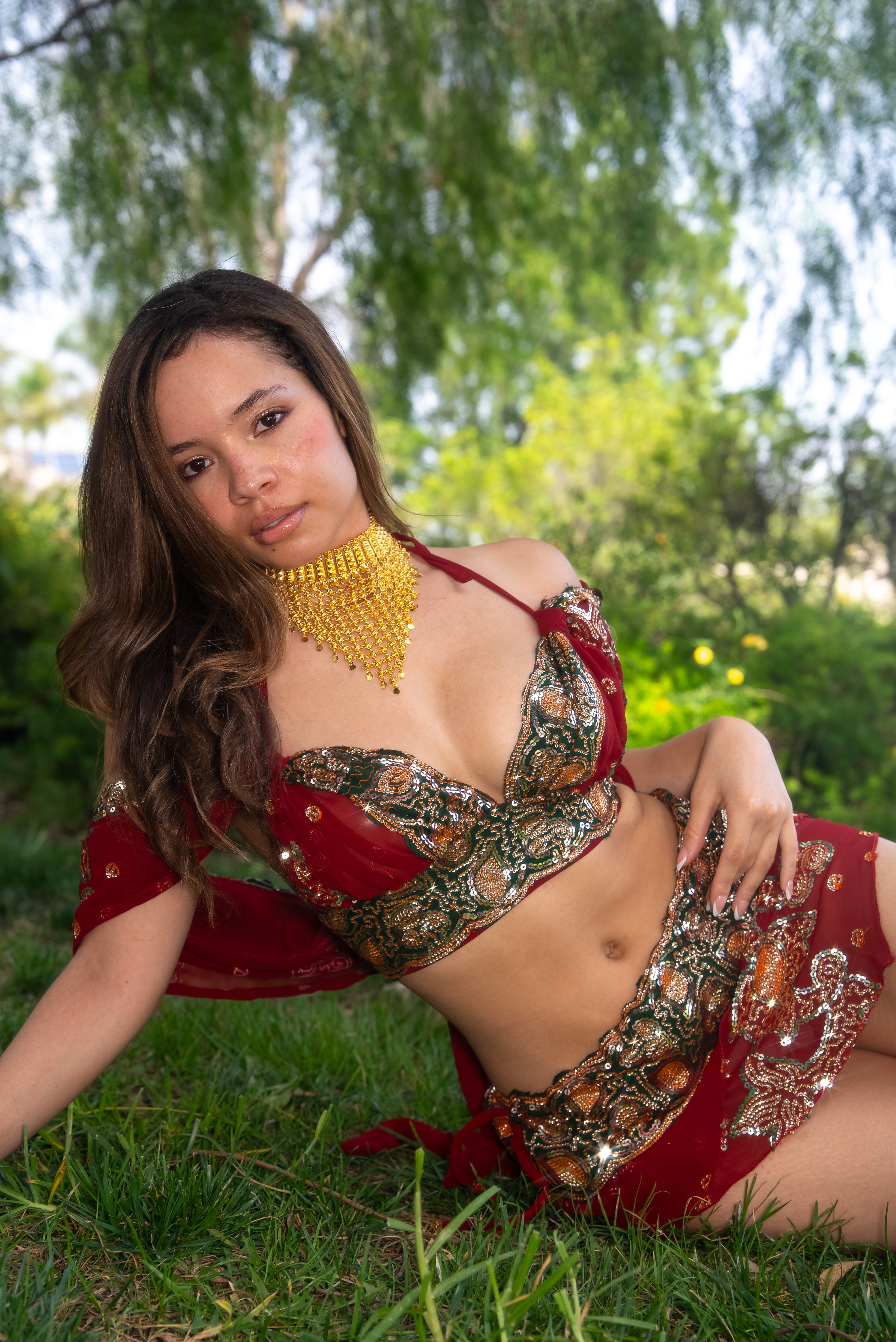 Midnight maroon fairy set