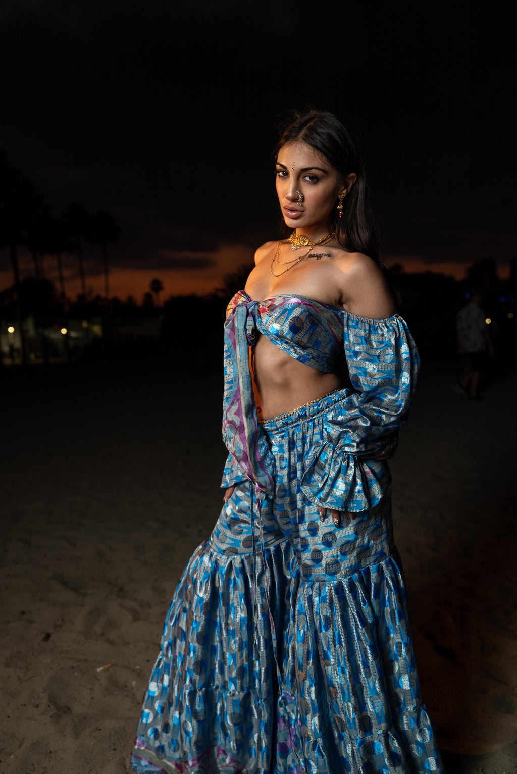 Mermaid princess sharara pants set