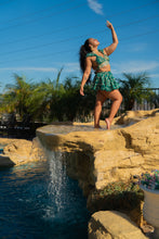 Load image into Gallery viewer, Teal Mermaid Micro Mini skirt set
