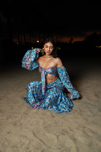 Mermaid princess sharara pants set