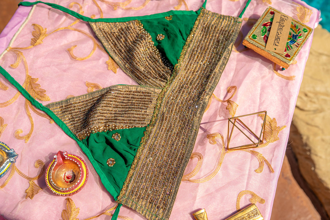 Emerald Gold Halter Top