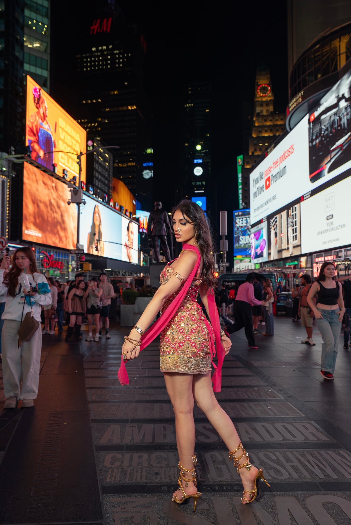 Pink Lotus Mini Dress
