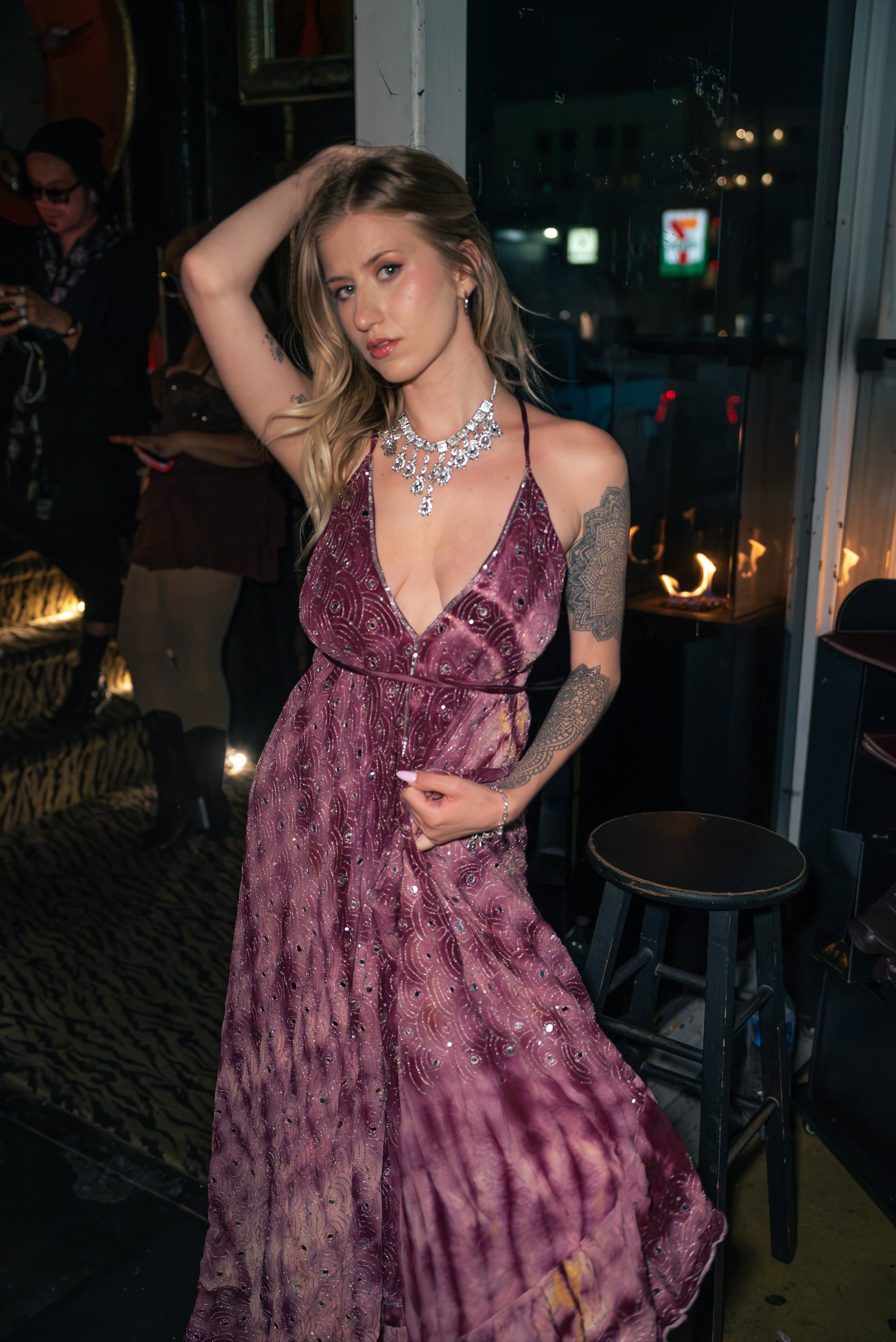 Violet frequencies magic dress