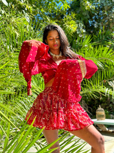 bohemian rani hoodie wrap top