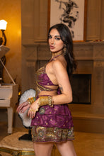 Load image into Gallery viewer, Amethyst Butterfly Ruffle Skirt Set
