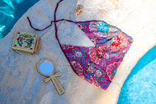 Load image into Gallery viewer, Cosmic Wildflower Halter top
