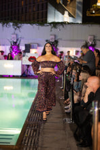 Load image into Gallery viewer, Midnight Paisley Sharara Pants Set
