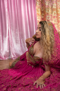 Pink Lotus Bollywood Set