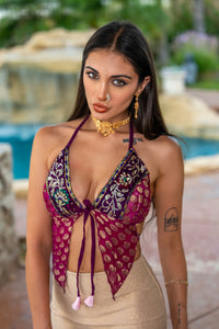 Violet Lotus Pixie Top