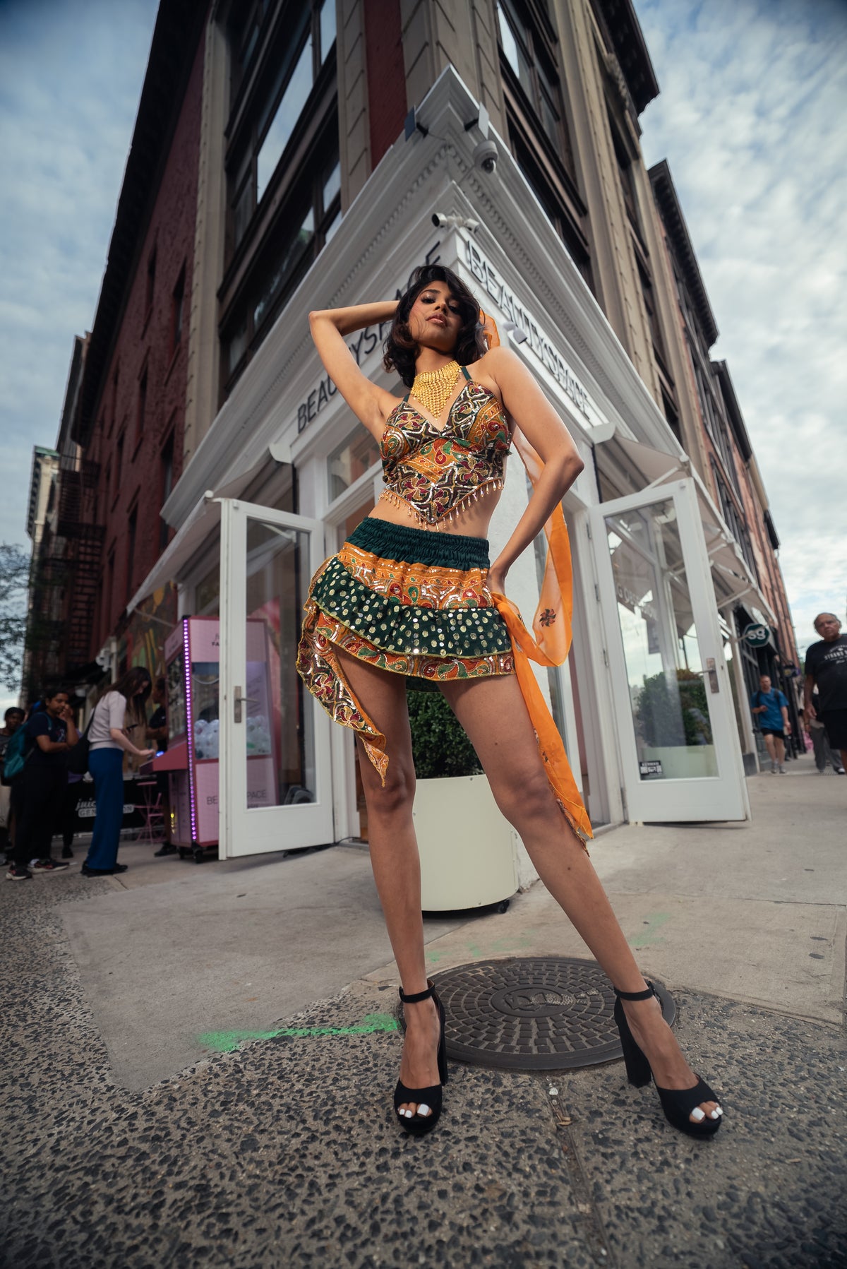 Emerald Sun Shakti Mini Skirt Set
